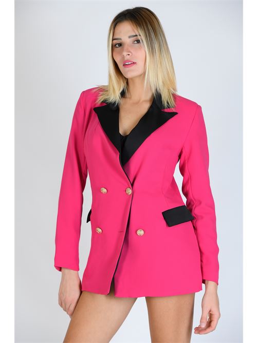 giacca/blazer doppiopetto fuxia LE VOLIERE | WW23C470PFUXIA